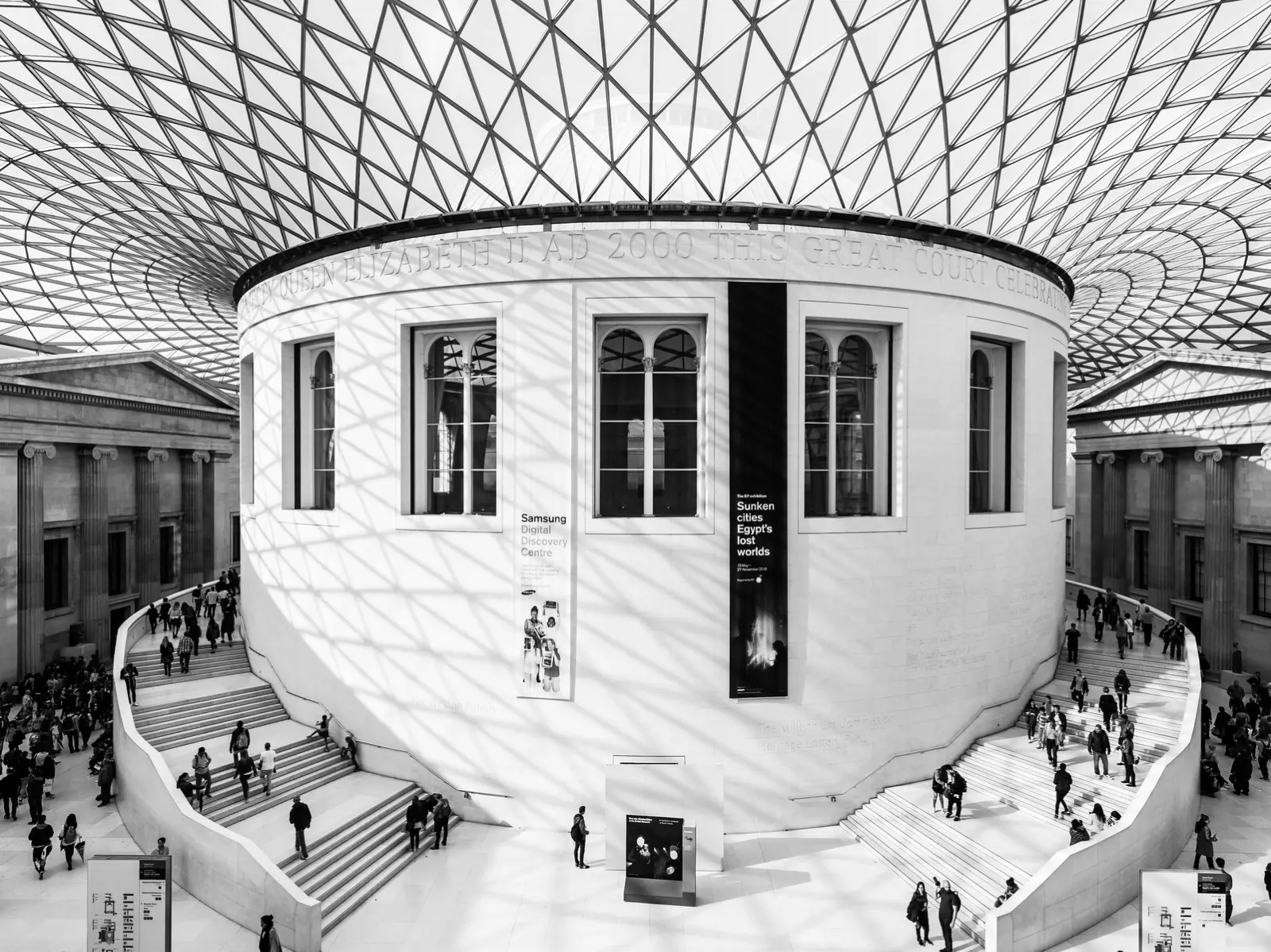 British museum stairs